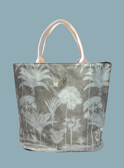 Shadow Palms Tote Beige