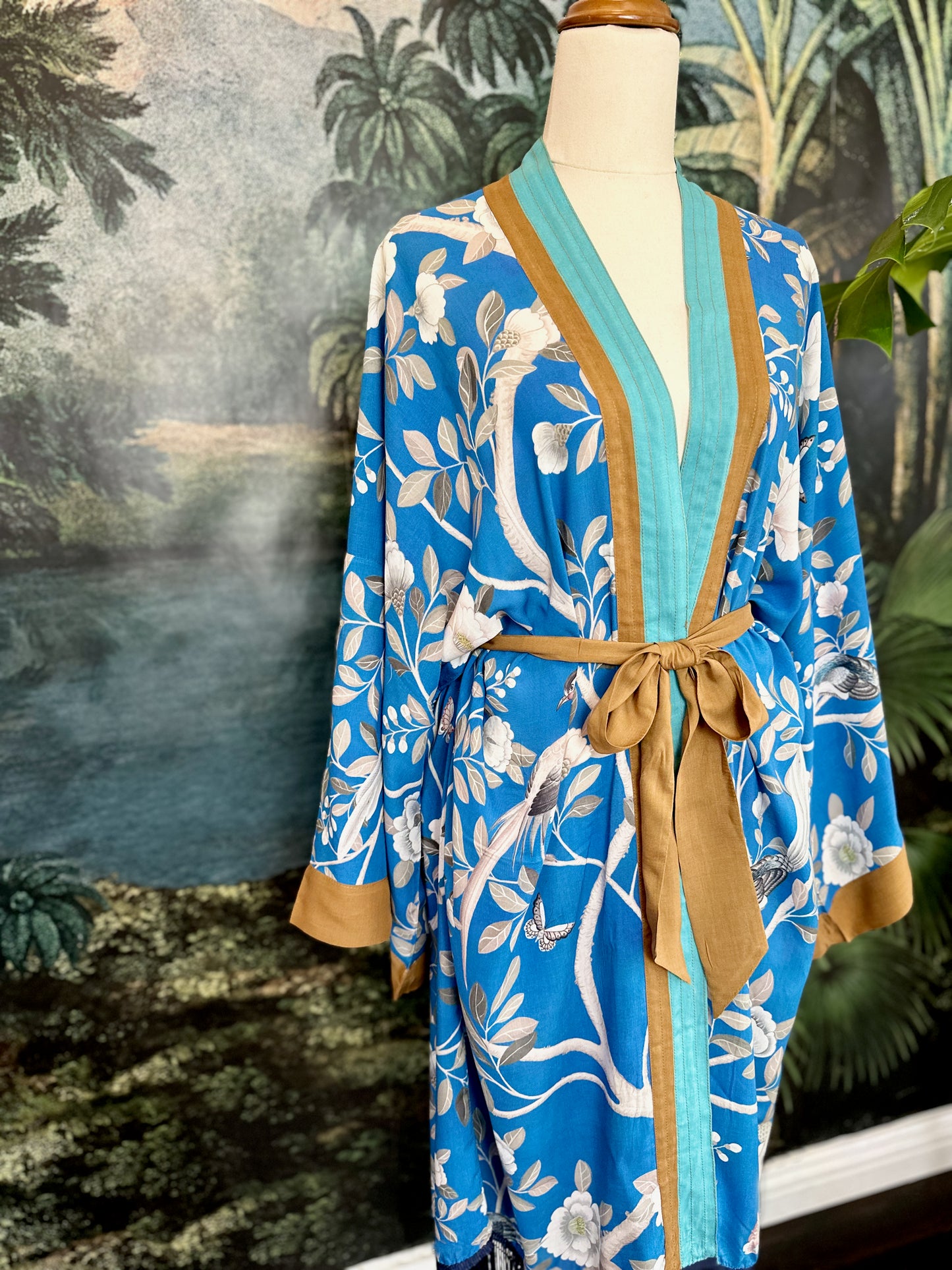 Camellia Robe- Cobalt