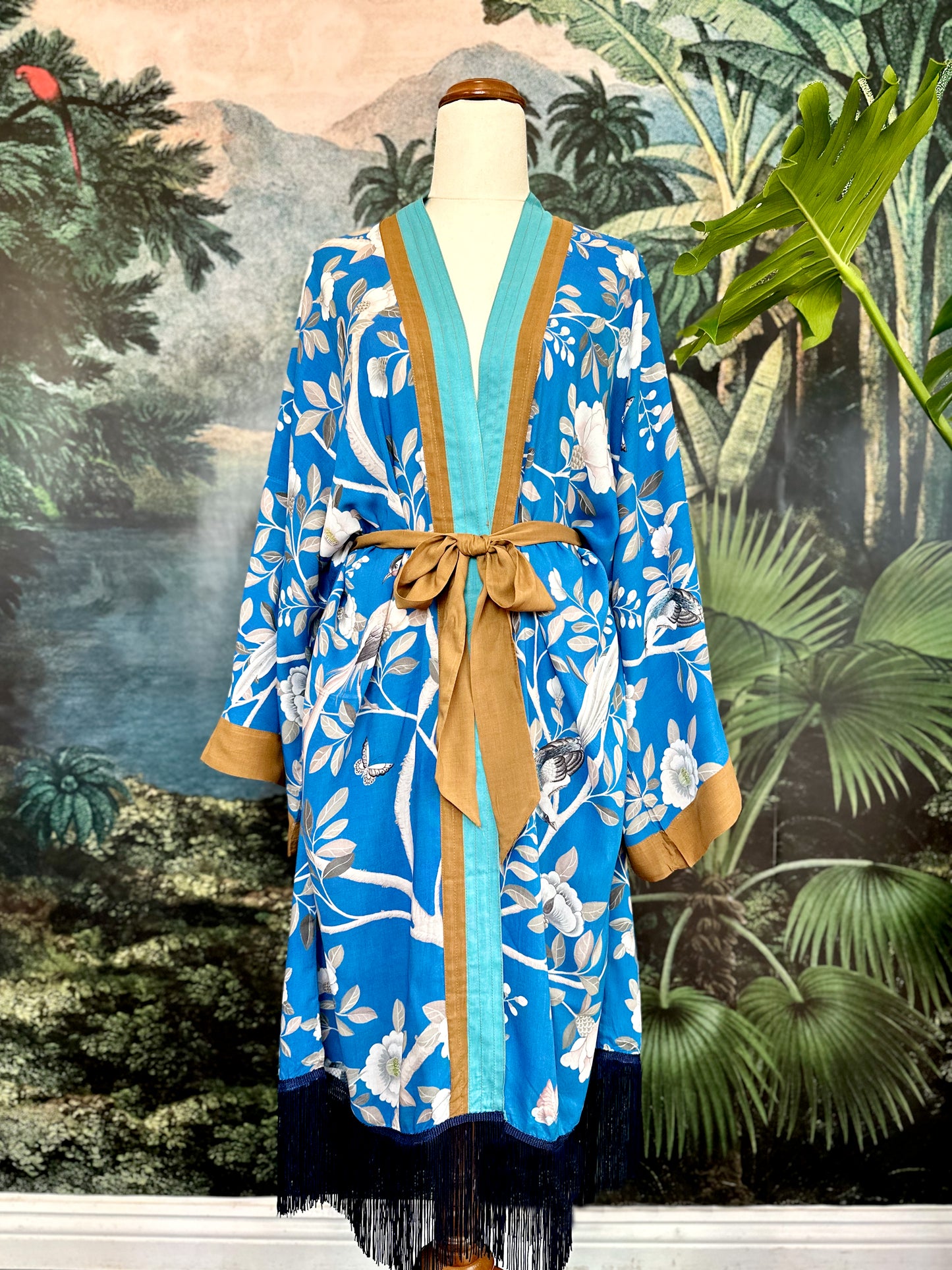 Camellia Robe- Cobalt