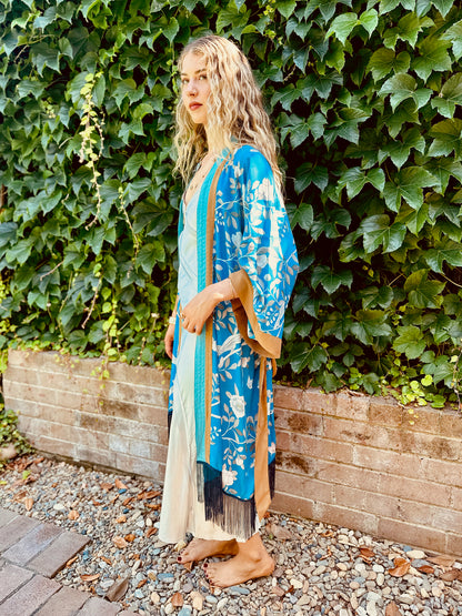 Camellia Robe- Cobalt