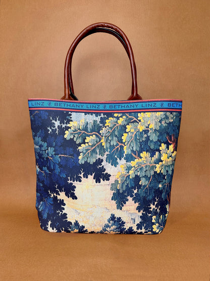 French Summer Tapestry - Large Tote Bag