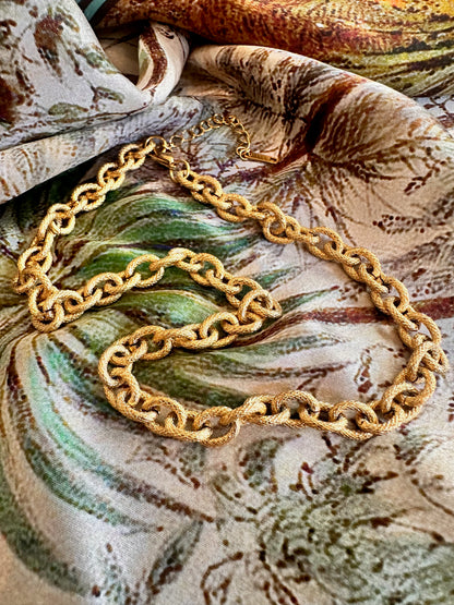 Shimmer Gold Chain Necklace