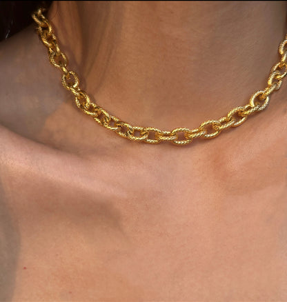 Shimmer Gold Chain Necklace